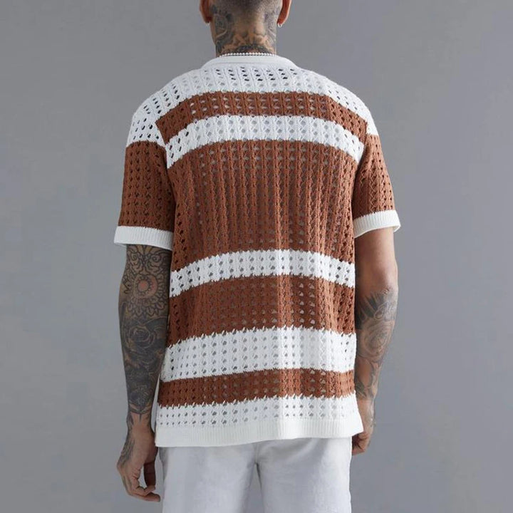 Mark Striped Knit Shirt