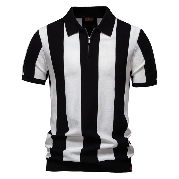 Casual Striped Polo Shirt