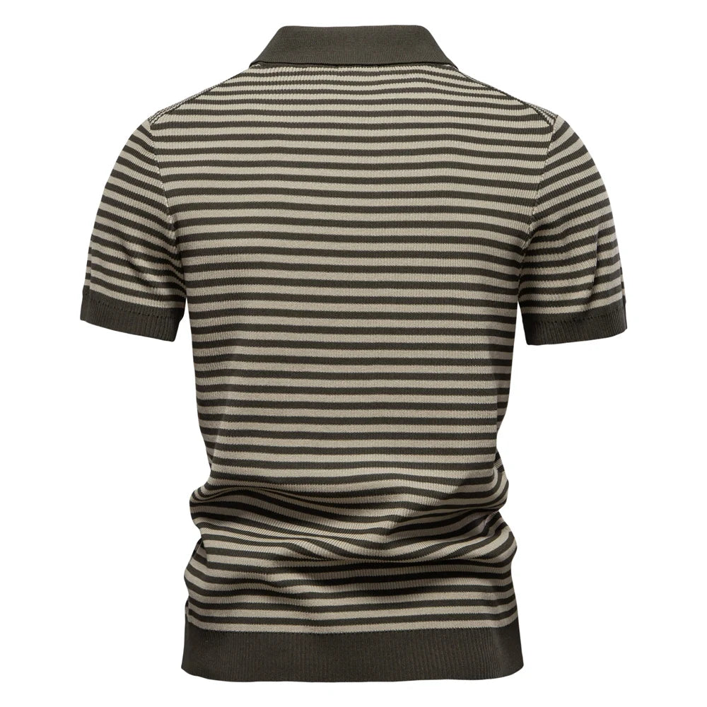 Leno Striped Polo Shirt
