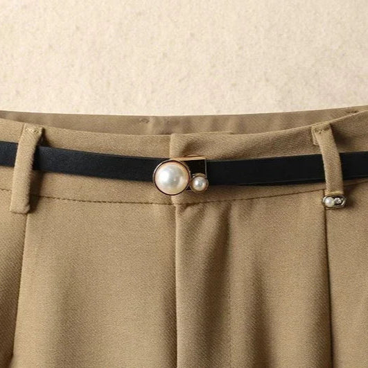 Lora Wide-Leg Suit Pants