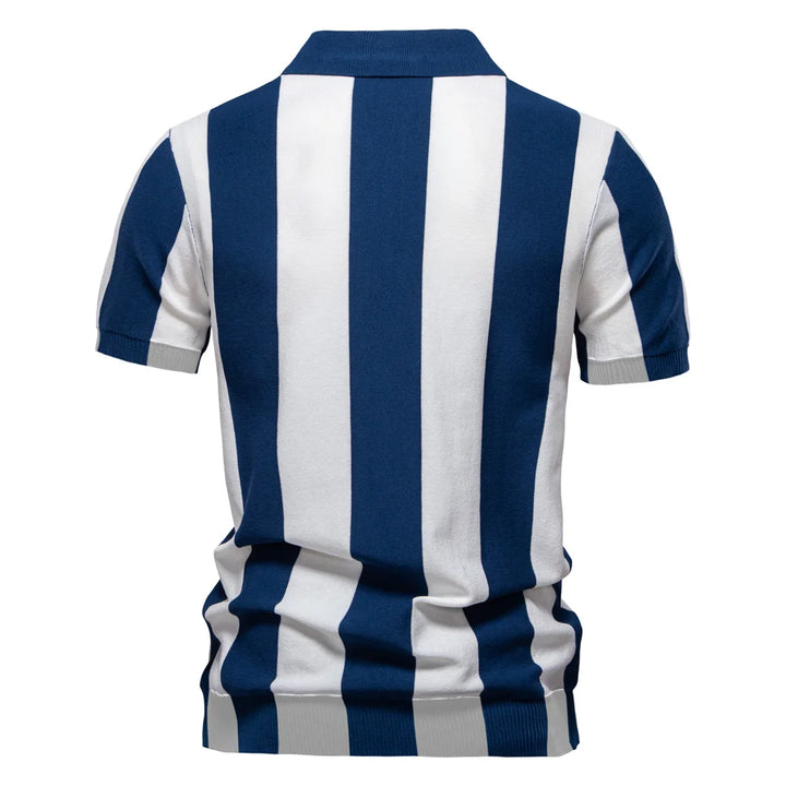 Casual Striped Polo Shirt
