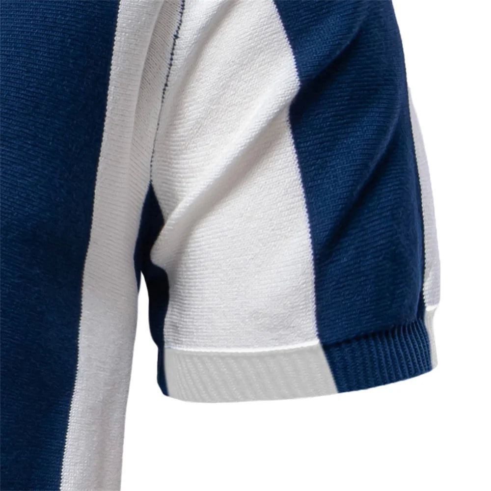 Casual Striped Polo Shirt